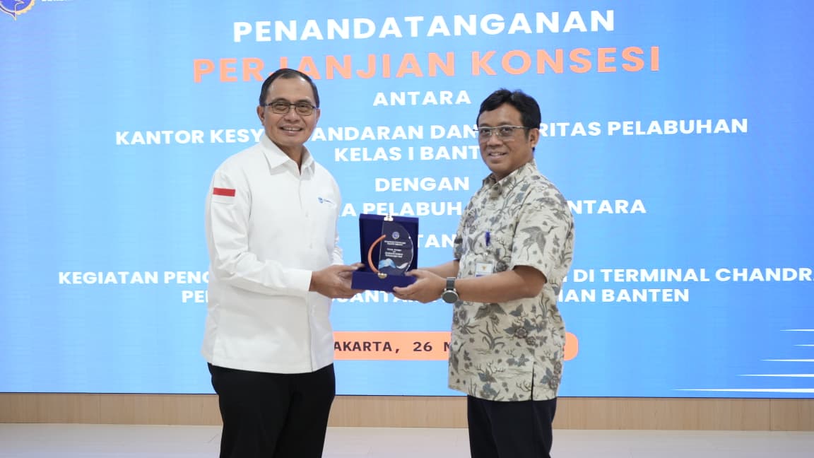 Pacu Pertumbuhan Ekonomi dan Investasi di Banten, Kemenhub Resmi Menjalin Kerja Sama Konsesi dengan PT Chandra Pelabuhan Nusantara